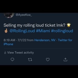 Rolling loud Miami 2022 GA 3 day pass show starts on the 22nd of July 2022